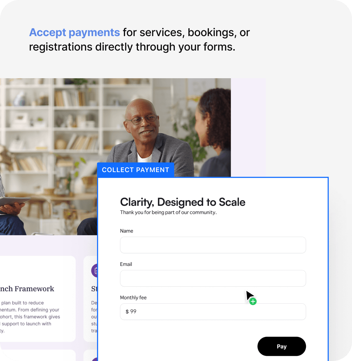 Payment Forms screen 3